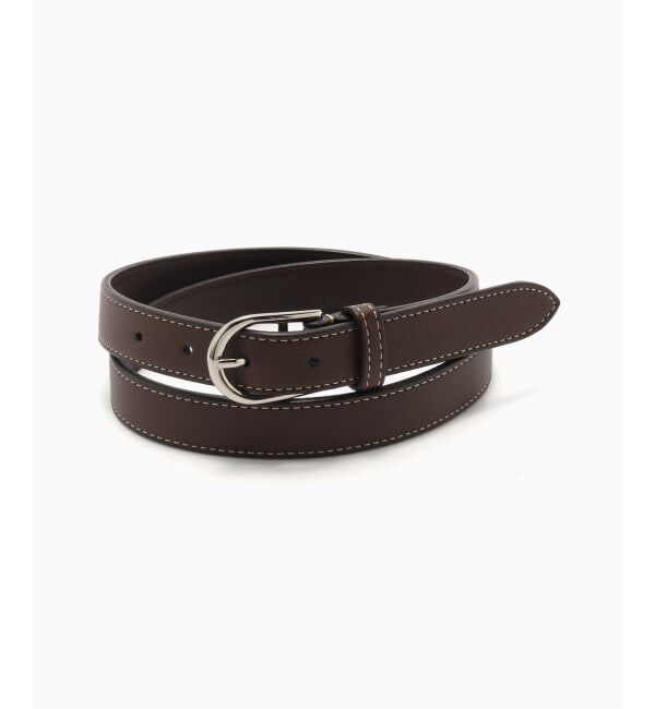 EDIFICE「ILCEA MOUSSE カーフベルト」|ベルト|ブラウン