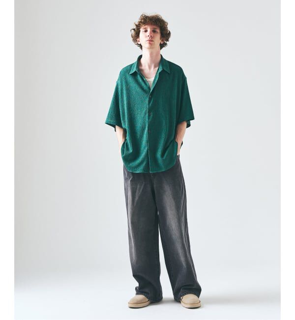 417 EDIFICE「クレープ レギュラーS/Sシャツ」|シャツ・ブラウス|