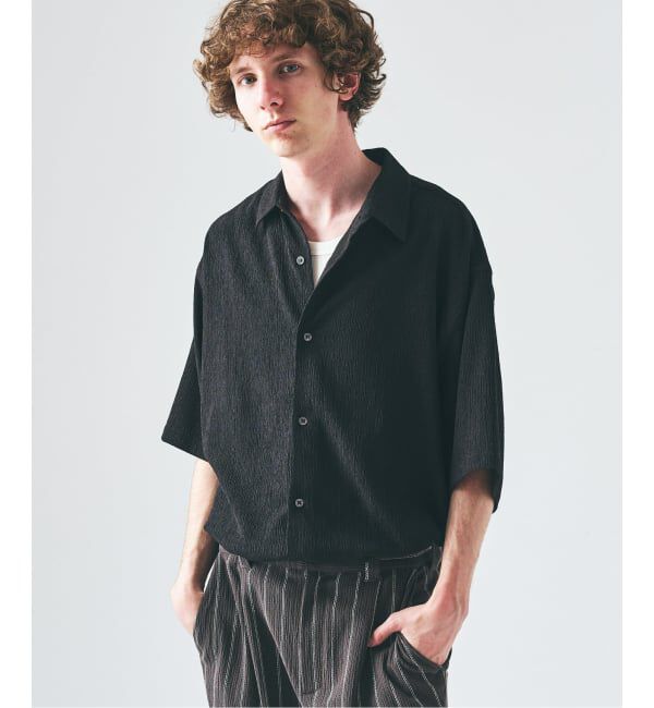 417 EDIFICE「クレープ レギュラーS/Sシャツ」|シャツ・ブラウス|