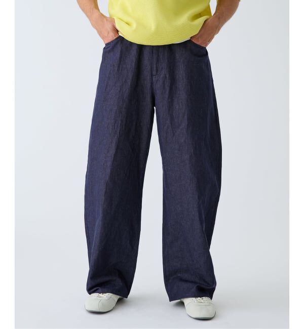 EDIFICE「《予約》Li/C デニムポケットイージーパンツ」|その他|ネイビー