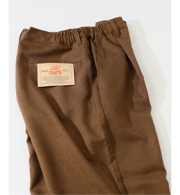 JOURNAL STANDARD relume「バルジ ツイル &rdquo;レイジー&rdquo; 1タック スラックス」|スラックス|ブラウン B