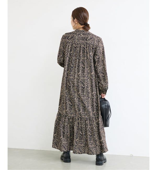 JOURNAL STANDARD「《WEB限定追加》ランダムヘリンボーンプリントワンピース」|ワンピース|