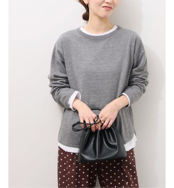 JOURNAL STANDARD relume「《WEB限定追加4》［2枚セット］3WAYレイヤードニットプルオーバー」|ニット・セーター|グレーA