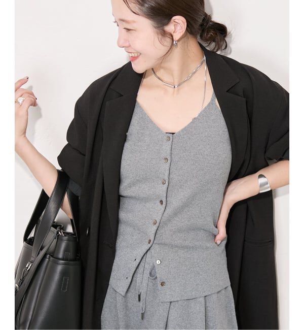 JOURNAL STANDARD「コットンシルクミックス2WAYキャミソール」|キャミソール|グレーA