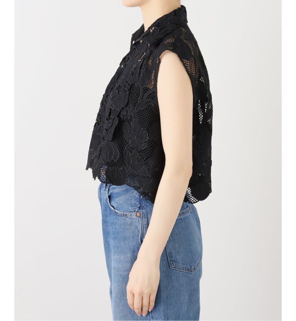 journal standard L'essage「《追加》ケミカルコードレースノースリーブブラウス」|シャツ・ブラウス|