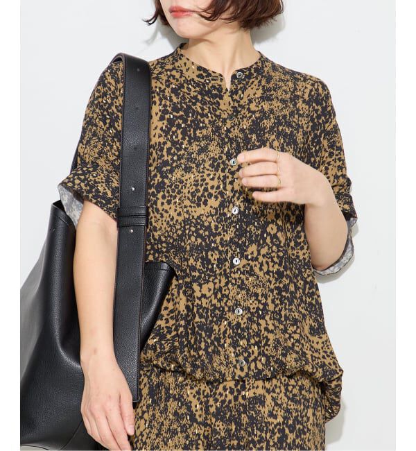 journal standard L'essage「《予約》DEVEAUX GOLDラメモノトーンシャツ 2」|シャツ・ブラウス|ベージュ