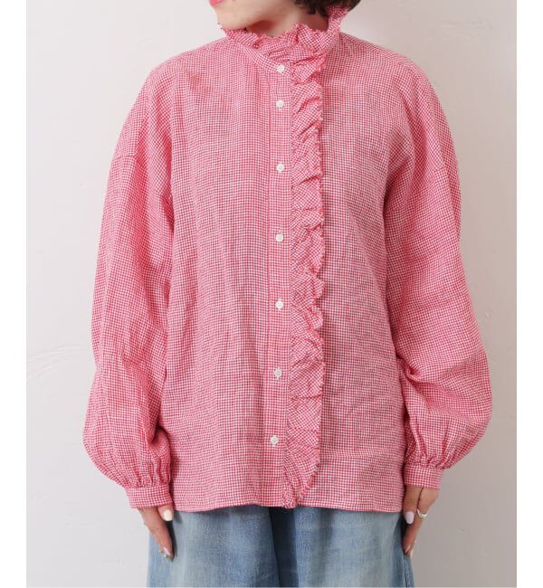 journal standard luxe「《予約》Tabbyリネン フリルブラウス」|シャツ・ブラウス|