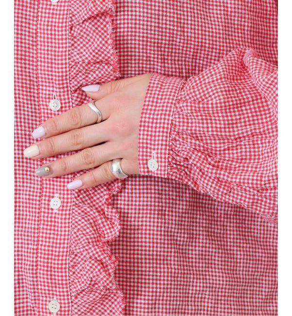 journal standard luxe「《予約》Tabbyリネン フリルブラウス」|シャツ・ブラウス|