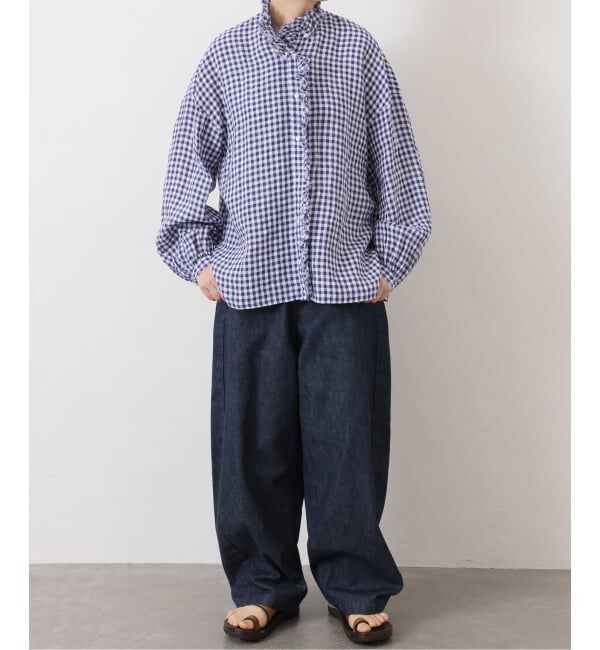 journal standard luxe「《予約》Tabbyリネン フリルブラウス」|シャツ・ブラウス|