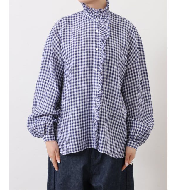 journal standard luxe「《予約》Tabbyリネン フリルブラウス」|シャツ・ブラウス|