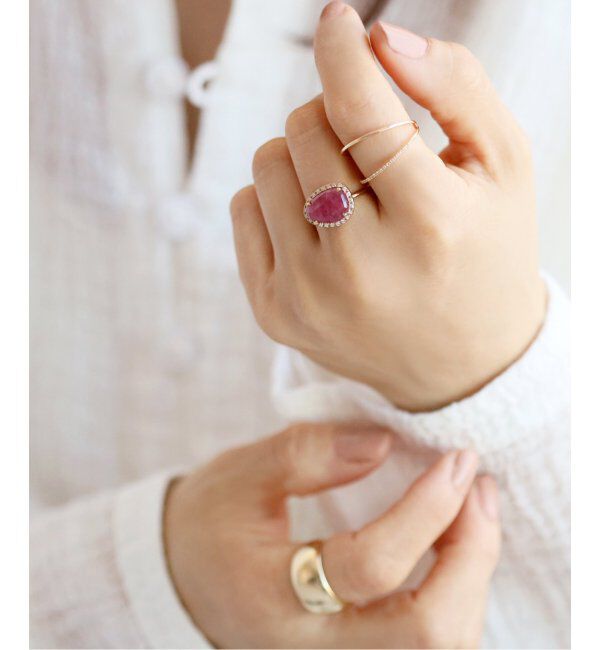 Lilas by Spick&Span「※スライスルビーダイヤリングK10」|リング|