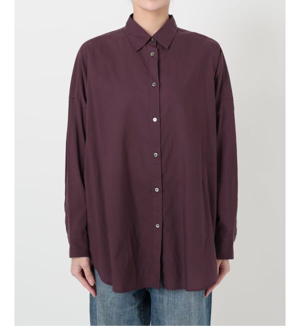 Spick and Span「《追加》ガーメントダイカシュクールシャツ」|シャツ・ブラウス|