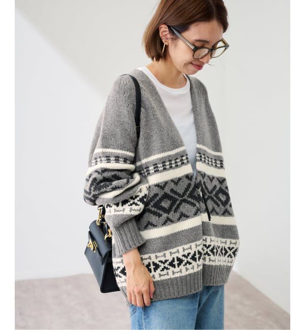 FRAMeWORK「ジャガードカーディガン」|カーディガン|