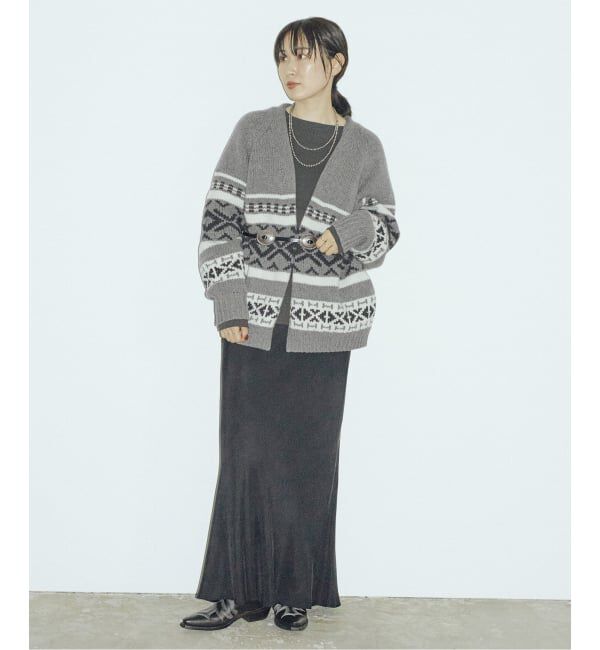 FRAMeWORK「ジャガードカーディガン」|カーディガン|