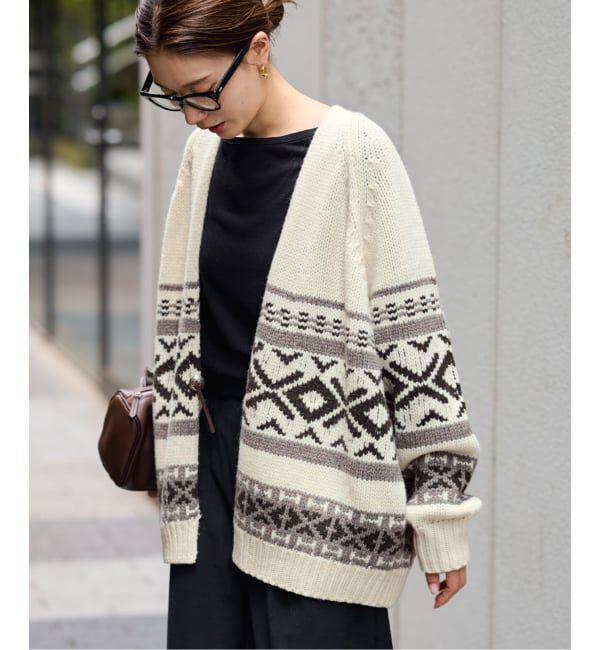 FRAMeWORK「ジャガードカーディガン」|カーディガン|