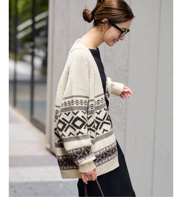 FRAMeWORK「ジャガードカーディガン」|カーディガン|