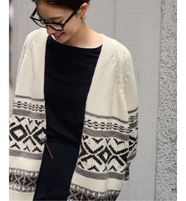 FRAMeWORK「ジャガードカーディガン」|カーディガン|