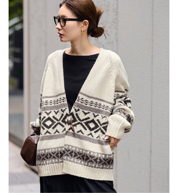 FRAMeWORK「ジャガードカーディガン」|カーディガン|