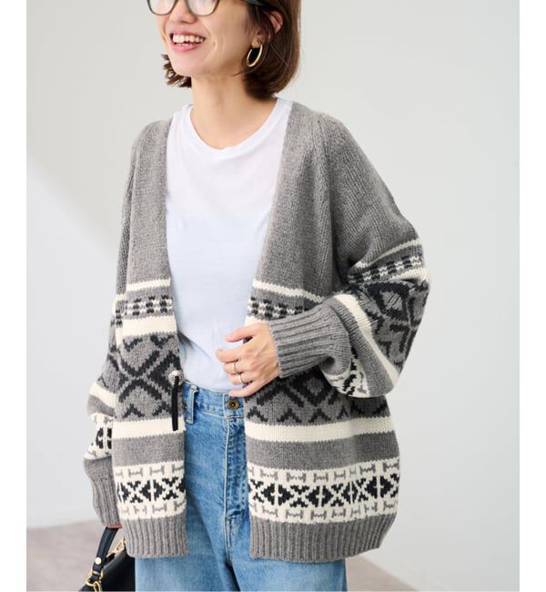 FRAMeWORK「ジャガードカーディガン」|カーディガン|