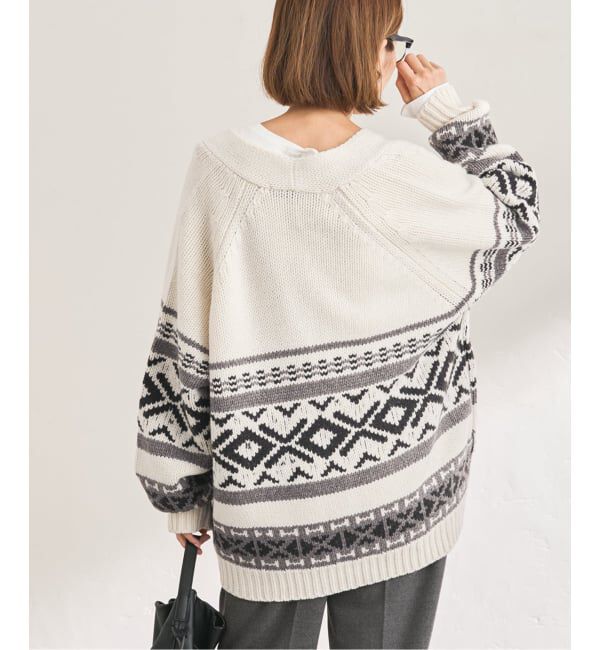 FRAMeWORK「ジャガードカーディガン」|カーディガン|