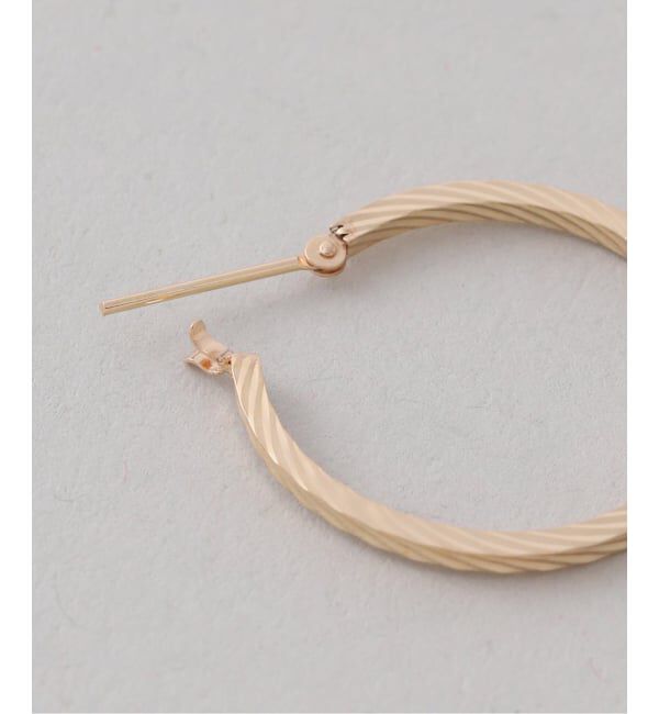 Lilas by Spick&Span「《一部店舗＋WEB限定》スクリューフープピアスM K18（両耳）」|ピアス|