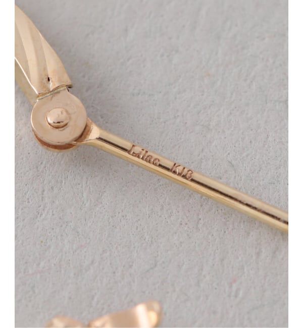 Lilas by Spick&Span「《一部店舗＋WEB限定》スクリューフープピアスM K18（両耳）」|ピアス|