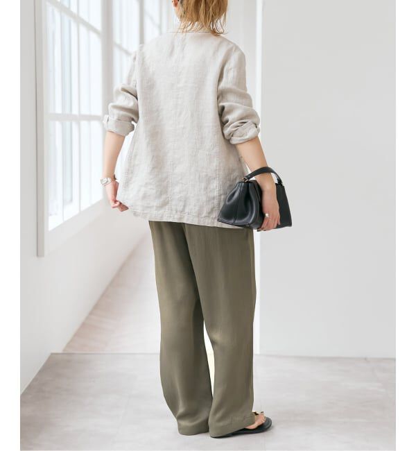 Spick and Span「《新色有り / 追加》ワッシャーサテンイージーパンツ」|その他|