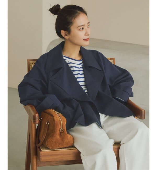 Spick and Span「ソフトツイルショートトレンチコート」|トレンチコート|