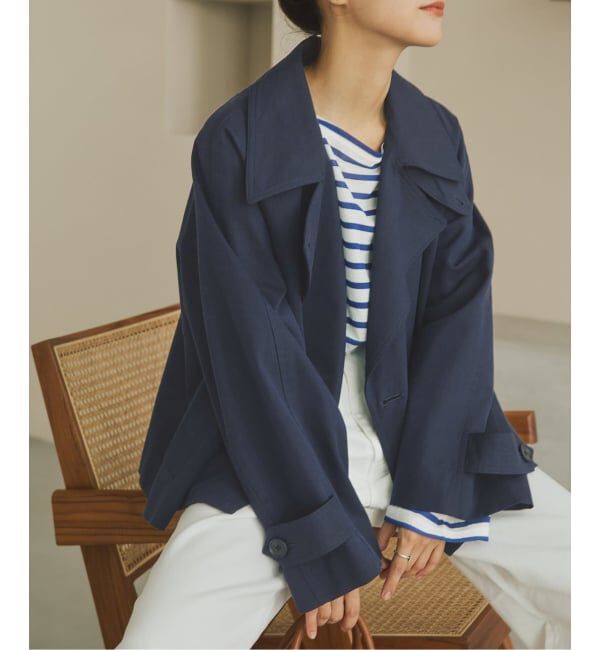 Spick and Span「ソフトツイルショートトレンチコート」|トレンチコート|