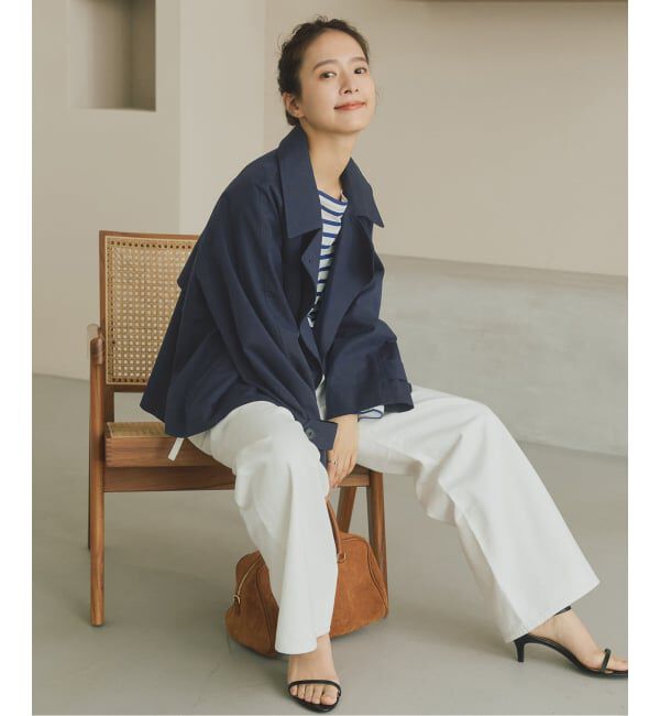 Spick and Span「ソフトツイルショートトレンチコート」|トレンチコート|