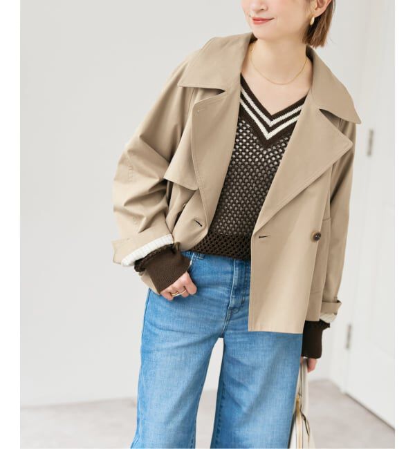 Spick and Span「ソフトツイルショートトレンチコート」|トレンチコート|