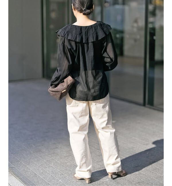 Spick and Span「ne Quittez pas / ヌキテパ 別注Frill Collar Blouse*」|シャツ・ブラウス|