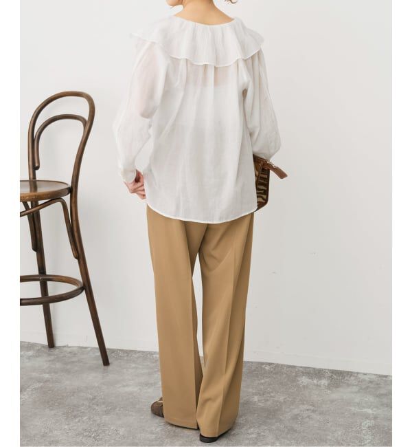 Spick and Span「ne Quittez pas / ヌキテパ 別注Frill Collar Blouse*」|シャツ・ブラウス|