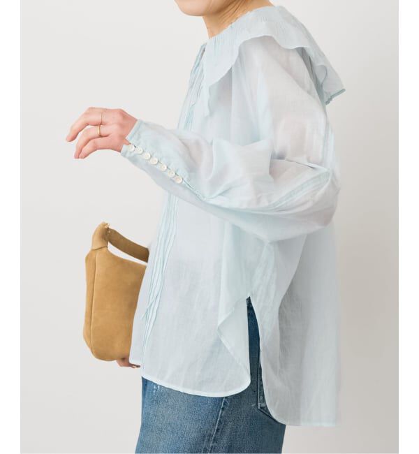 Spick and Span「ne Quittez pas / ヌキテパ 別注Frill Collar Blouse*」|シャツ・ブラウス|