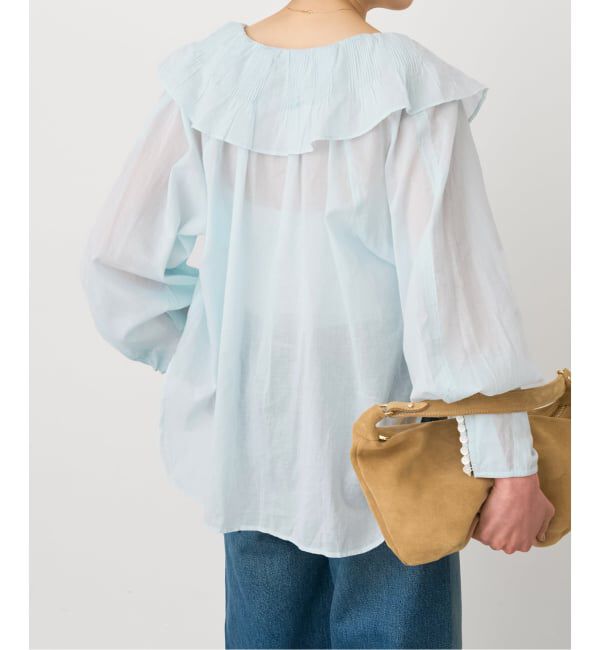 Spick and Span「ne Quittez pas / ヌキテパ 別注Frill Collar Blouse*」|シャツ・ブラウス|