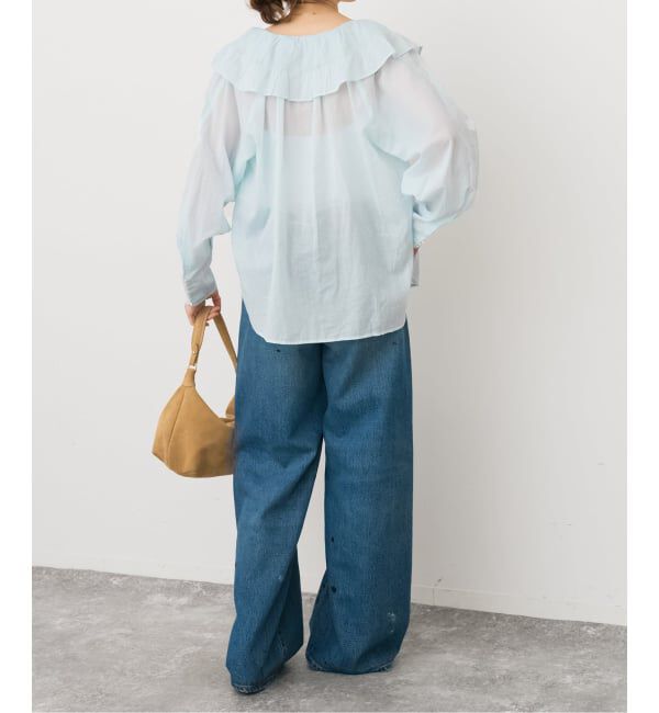 Spick and Span「ne Quittez pas / ヌキテパ 別注Frill Collar Blouse*」|シャツ・ブラウス|