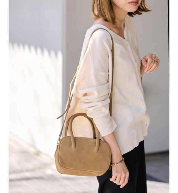 FRAMeWORK「MOFIORA / モフィオラ BOX MINI with strap バッグ」|ショルダー・メッセンジャー|ベージュ