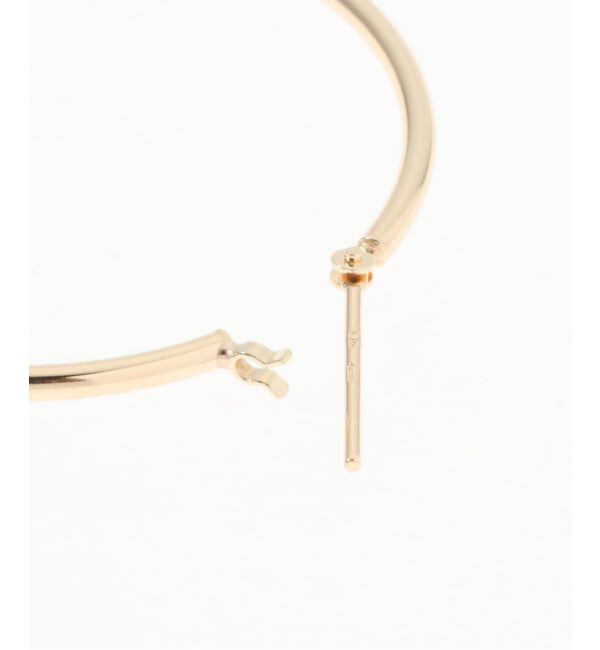 Lilas by Spick&Span「1.5パイプ3.5cmルーフピアス K10（両耳）」|ピアス|