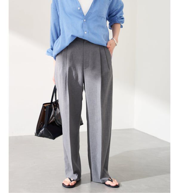 FRAMeWORK「≪追加≫撥水強撚PEバレルパンツ」|スラックス|