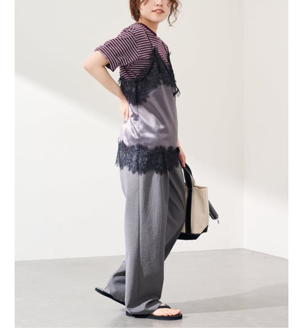 FRAMeWORK「≪追加≫撥水強撚PEバレルパンツ」|スラックス|