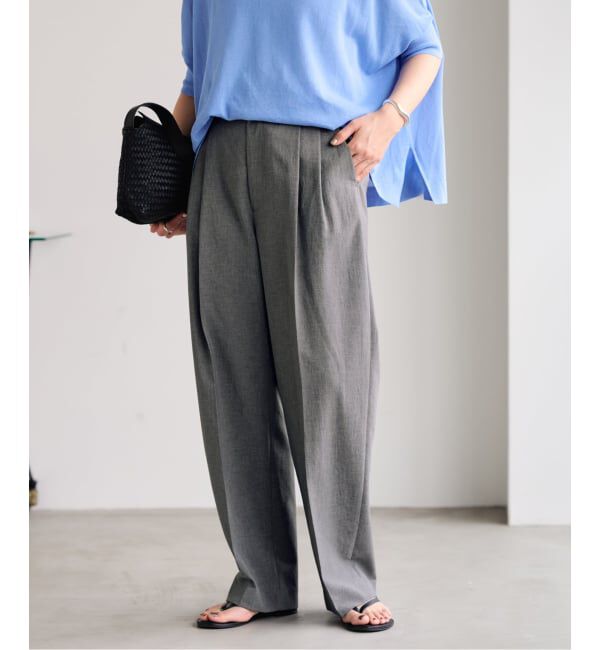 FRAMeWORK「≪追加≫撥水強撚PEバレルパンツ」|スラックス|