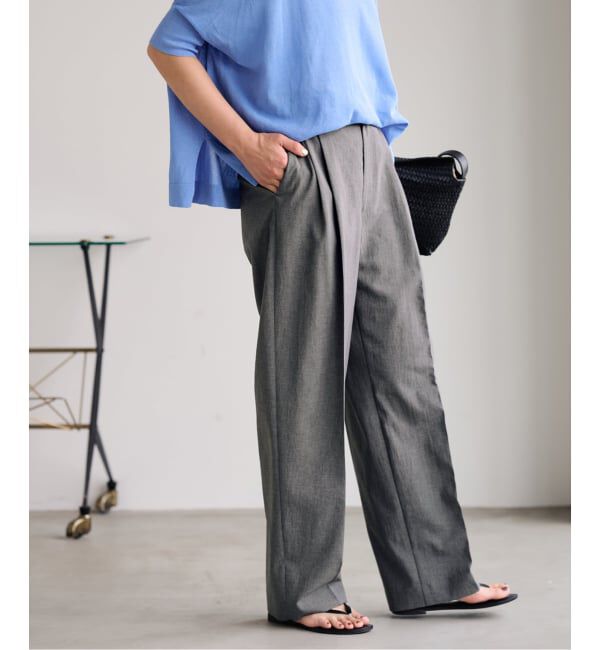 FRAMeWORK「≪追加≫撥水強撚PEバレルパンツ」|スラックス|