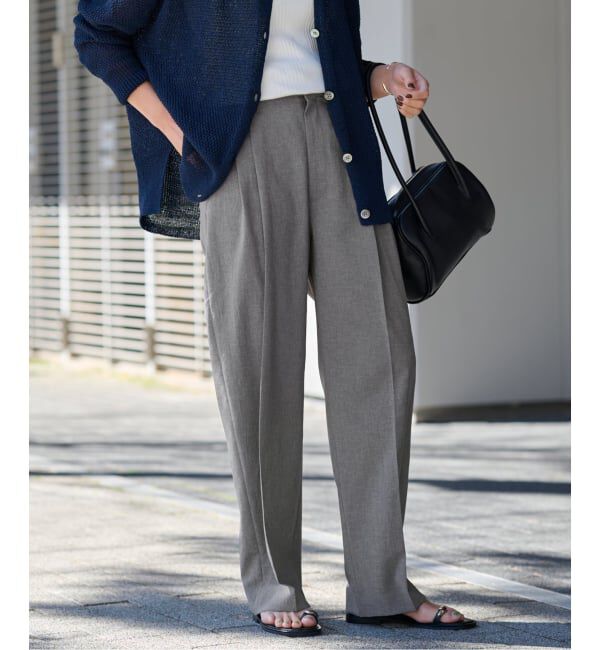 FRAMeWORK「≪追加≫撥水強撚PEバレルパンツ」|スラックス|