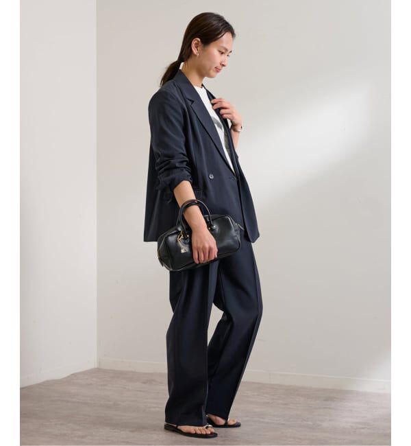 FRAMeWORK「≪追加≫撥水強撚PEバレルパンツ」|スラックス|