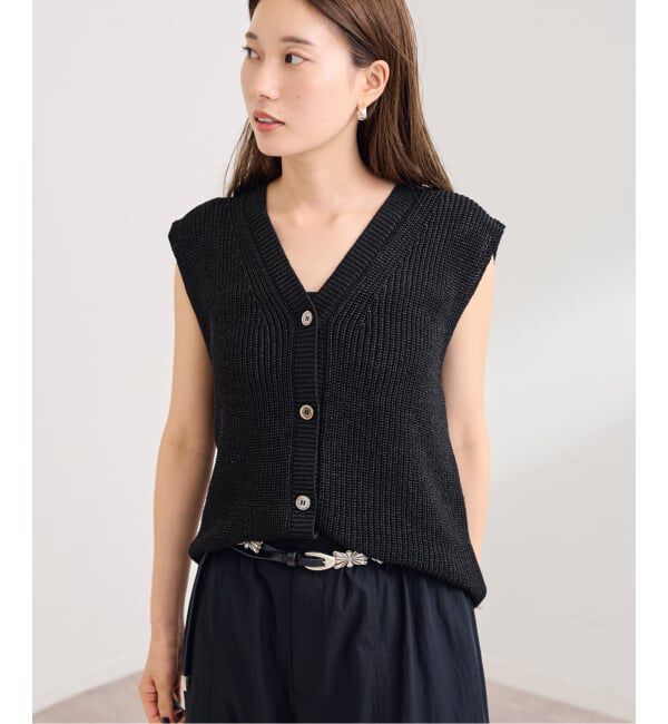 FRAMeWORK「≪WEB限定 / 追加予約≫ウォッシャブルPLリネン混2WAYニット 2」|ニット・セーター|