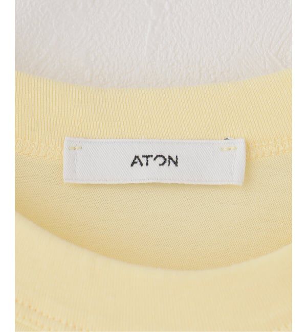 Spick and Span「《新色有り / 追加》ATON/エイトン FRESCA SINGLE JERSEY TIGHT FIT T-SH」|Tシャツ・カットソー|