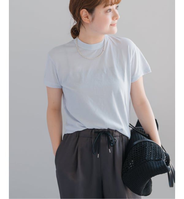 Spick and Span「《新色有り / 追加》ATON/エイトン FRESCA SINGLE JERSEY TIGHT FIT T-SH」|Tシャツ・カットソー|