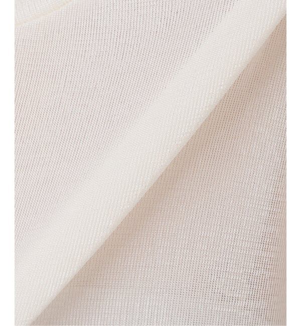  「《予約》【洗える】シャイニーノースリーブトップス」|Tシャツ・カットソー|