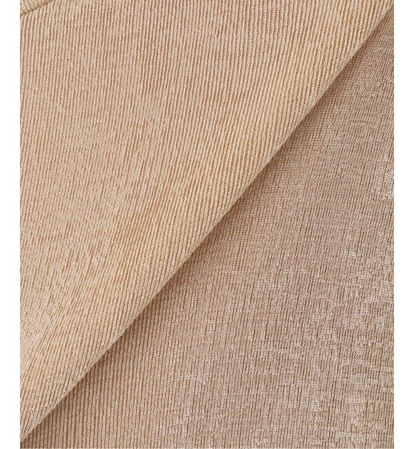  「《予約》【洗える】シャイニーノースリーブトップス」|Tシャツ・カットソー|