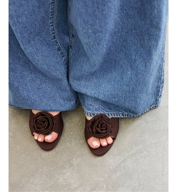  「《WEB限定》Le decore / ル デコレpuffy rose mule サンダル」|サンダル|